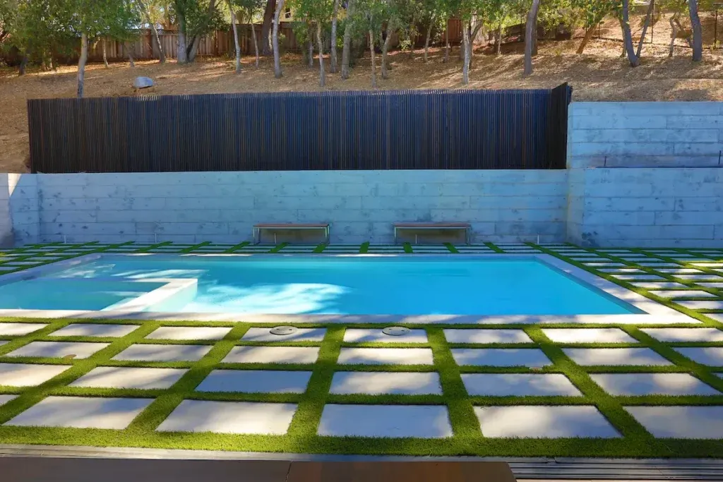 Custom residential swimming pool built by Royal Pools by Adams